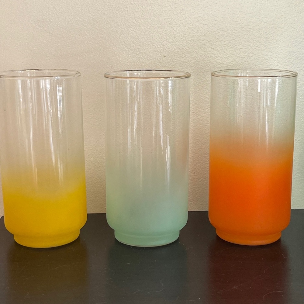 Vintage Glassware MCM Blendo set of 3